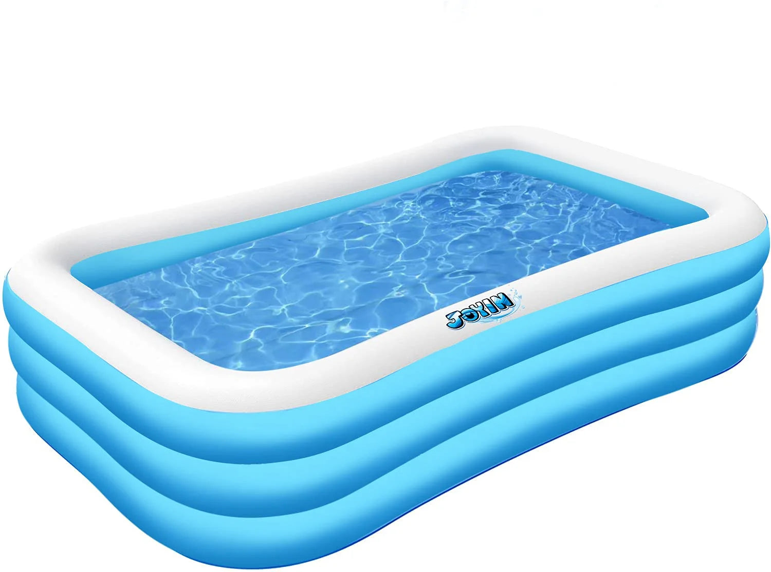 120" Inflatable Family Swimming Pool 120" X 72" X 22" Full-Sized Inflatable Lounge Pool for Baby, Kiddie, Kids, Adult, Infant for Ages 3+. Seasonal Merriment Water Party /Family Activity