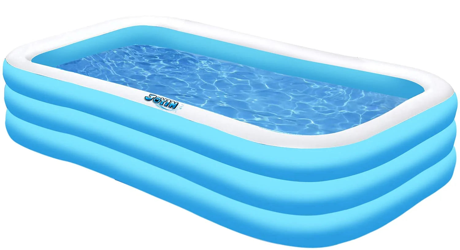 120" Inflatable Family Swimming Pool 120" X 72" X 22" Full-Sized Inflatable Lounge Pool for Baby, Kiddie, Kids, Adult, Infant for Ages 3+. Seasonal Merriment Water Party /Family Activity