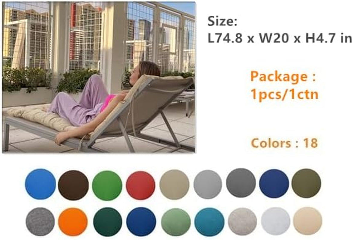 BreezeComfort™ All-Weather Chaise Cushion (Tan/Grey)